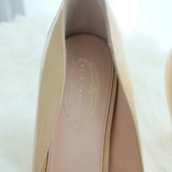 NEW Elie Tahari Nude Tan Cream Heels Pumps - Picture 2 of 6
